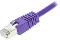 DELTACO FTP Cat6 patch cable 1m, purple