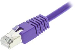 DELTACO FTP Cat6 patch cable 0.3m, purple