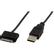 DELTACO USB-synk-/ laddarkabel till iPhone, iPod och iPad, 2m, svart