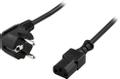 DELTACO Power CEE 7/7 (male) - Power IEC 60320 C13 Black 50cm