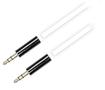 DELTACO Audio cable, 3.5mm male to 3.5mm male, 0.5m, white
