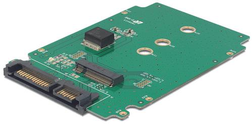 DELOCK Adapter, interfacekonverter,  22-pin SATA til M.2 (NGFF), 6Gb/s, (62521)
