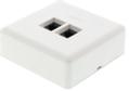 DELTACO Wall Outlet 2-port