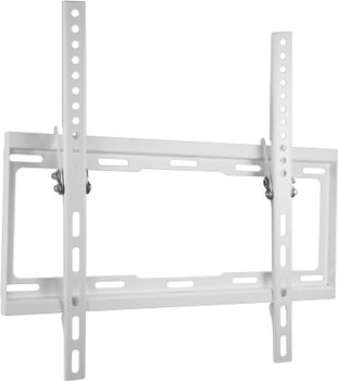 DELTACO Wall bracket, 32-55", 35 kg, VESA 75x75-400x400mm,  white (ARM-521)