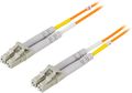 DELTACO Fiber cable LC - LC, duplex, multimode, 62.5 / 125, 0.5m