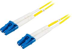 DELTACO Fiber cable LC - LC, duplex, single mode OS2, 25m