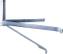 MACAB Väggfäste VF-3, 3-arms med 32mm rör, 32cm från vägg