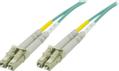 DELTACO OM3 fiber cable LC - LC, duplex, multimode, 50/125, 1.5m