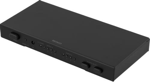 DELTACO HDMI-matrix,  4 sisään 2 ulos, coax, hdmi, spdif, musta (HDMI-7016)