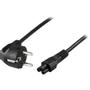 DELTACO Power CEE 7/7 (male) - Power IEC 60320 C5 Black 20cm
