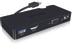 RAIDSONIC ICY BOX IB-DK401 Multi Function Adapter 1 x USB3.0 Typ A, 1x VGA 15 Pin, 1x HDMI 19 pin, 1x Gigabit LAN RJ45, Female
