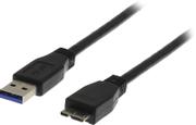 Deltaco USB-A - USB Micro-B-kabel - 2m