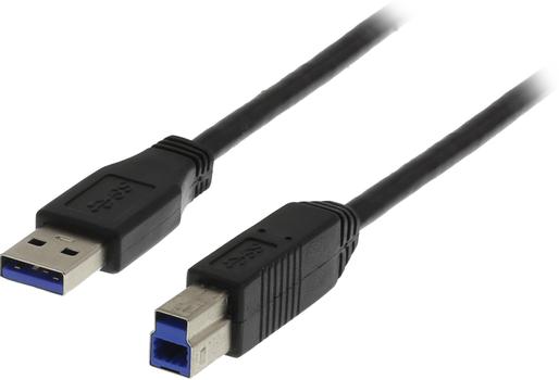 DELTACO USB 3.0 USB-cable 3m Black (USB3-130S)