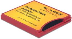 DELOCK Compact Flash Adapter för ISDIO(WiFi SD) SDHC,SDXC minneskort