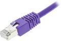 DELTACO F / UTP Cat6 patch cable 3m, purple