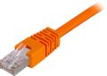 DELTACO F/UTP Cat6 patch cable, 0,7m, orange