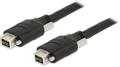 DELOCK Firewire 800 kabel, 9-pin han - 9-pin han, 1m, sort