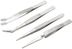SPROTEK ST-T527, pincetter i rostfritt stål, 4-pack