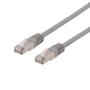 DELTACO U / FTP Cat6a patch cable, LSZH, 5m, gray