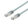 DELTACO U / FTP Cat6a patch cable, LSZH, 1m, gray