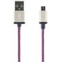 STREETZ USB-synk-/latauskaapeli, USB Micro B ur, 1m, lila