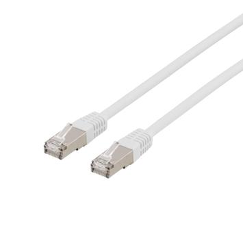 Deltaco Cat6a patchkabel - 2m - hvit U/FTP (STP-62VAU)
