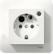 SCHNEIDER Exxact Timer med integrerat uttag BP Vit