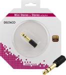 DELTACO Audio adapter, 6.3mm male - 3.5mm stereo female, Black (AD-1-K)