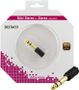 DELTACO Audio adapter, 6.3mm male - 3.5mm stereo female, Black
