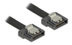 DELOCK SATA FLEXI kabel, 6Gbps, lås clips, 20cm, svart