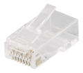 DELTACO RJ45 connector for patch cable, Cat6a, unshielded, 20-pack