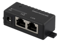 DELTACO PoE Gigabit injector for PoE / PoE +, 1000Mbps, 48V / 1A, black