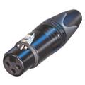 NEUTRIK 3 pin XLR Hun Sort