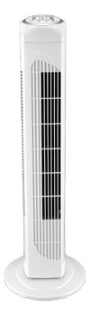 Nordic Home Culture Tårn ventilator,  3 hastigheder,  76cm, hvid (FT-514)