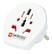 SKROSS Single Adapter EU, världen-EU, 13A 220/250V, jordad, vit