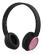 STREETZ Bluetooth Headphone, Black/ Pink