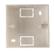 VALUE A/V Wall Cup. 86x86mm. white Factory Sealed