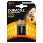 DURACELL Dura + Power (Blis.)      6LR61 E    1er - (Fjernlager - levering  2-4 døgn!!)