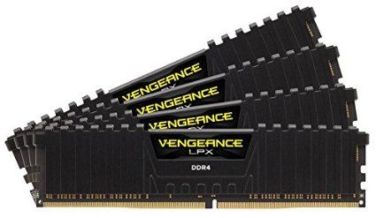 CORSAIR 64GB RAMKit 4x16GB DDR4 3000MHz 4x288Dimm Unbuffered 15-17-17-35 Vengeance LPX Black Heat Spreader 1,35V XMP2.0 (CMK64GX4M4C3000C15)