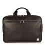 KNOMO NEWBURY Full Leather Single Zip Brief 15inch Black