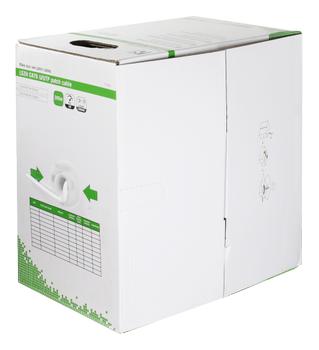 DELTACO U/UTP Cat6 Patch Cable, LSZH, 305m box, white (TP-48NH)