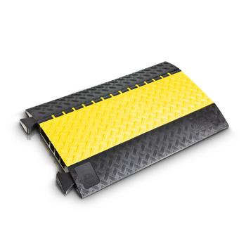 ADAM HALL Defender Midi 4C Gulvkanal 4-Ch Sort/Gul L:890mm B:542mm H:52mm (85301)