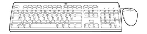 Hewlett Packard Enterprise HPE USB CZ Keyboard/ Mouse Kit IN (672097-223)