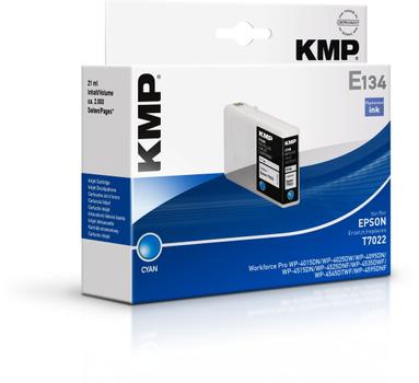 KMP E134 ink cartridge cyan compat F-FEEDS (1620,4003)