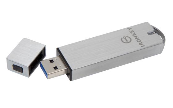 Kingston IronKey Basic S1000 - USB-flashstasjon - 16 GB - TAA-samsvar (IKS1000B/16GB)
