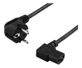 DELTACO Power CEE 7/7 (male) - Power IEC 60320 C13 Black 10m