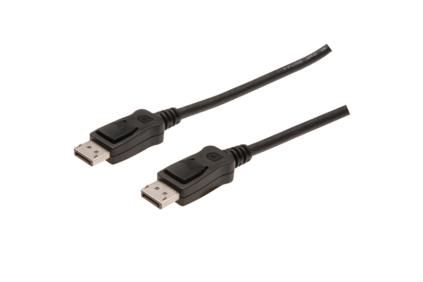 ASSMANN Electronic Digitus DisplayPort Cable DP. M/M. Black. 2.0m Factory Sealed (AK-340103-020-S)