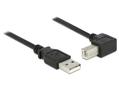 DELOCK Cable USB 2.0 Type-A male > USB 2.0 Type-B male angled 0.5 m bl