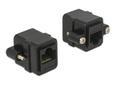 DELOCK Adapter RJ45 jack > RJ45 jack panel-mount Cat.6 UTP