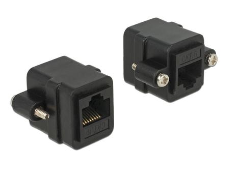 DELOCK Adapter RJ45 jack > RJ45 jack panel-mount Cat.6 UTP (85124)